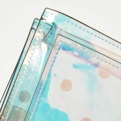 Pre Owned حقيبة كتف زاك بوسن بي في سي لؤلؤية متألقة بحبات اللؤلؤ إيراثيت