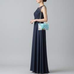 Pre Owned حقيبة كتف زاك بوسن بي في سي لؤلؤية متألقة بحبات اللؤلؤ إيراثيت