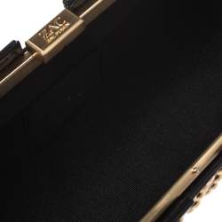 Zac Posen Black  Mila Frame Clutch