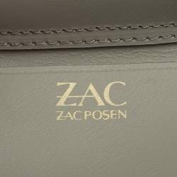 Pre Owned ZAC Zac Posen Dark Blue Leather Mini Faux Pearl Eartha Crossbody Bag