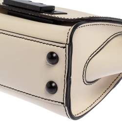 Pre Owned Zac Posen Cream Leather Small Eartha Crossbody Bag