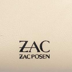 Pre Owned Zac Posen Cream Leather Small Eartha Crossbody Bag