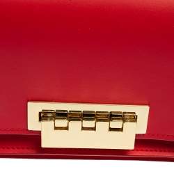 Pre Owned حقيبة زاك بوزن أرثا شيك جلد أحمر بيد علوية