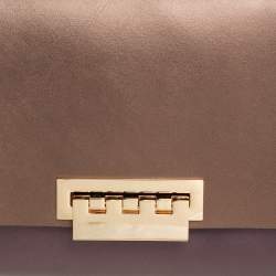 Pre Owned حقيبة زاك بوزن إرثا جلد برونزي ووردي ميتاليك بيد علوية 