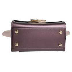 Pre Owned حقيبة زاك بوزن إرثا جلد برونزي ووردي ميتاليك بيد علوية 