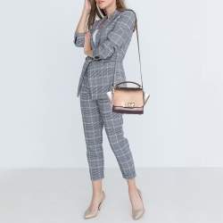 Pre Owned حقيبة زاك بوزن إرثا جلد برونزي ووردي ميتاليك بيد علوية 