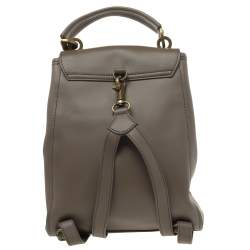 مملوكة مسبقًا حقيبة ظهر زاك بوزن إياثر جلد رصاصي 