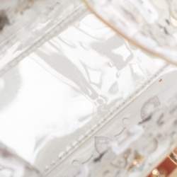 Pre Owned حقيبة زاك بوزن إيارثا بلاستيك مشمع شفاف مزخرف حلية موردة سيد علوية صغيرة