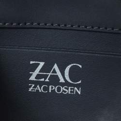 Zac Posen Grey Leather Flap Shoulder Bag
