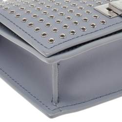 Zac Posen Grey Leather Flap Shoulder Bag