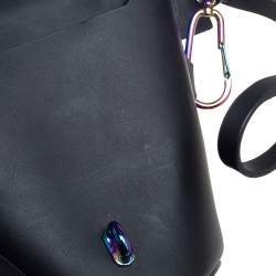 Pre Owned حقيبة كروس زاك بوسين بيلى أويل سليك جلد أسود 