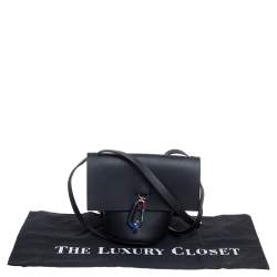 Pre Owned حقيبة كروس زاك بوسين بيلى أويل سليك جلد أسود 