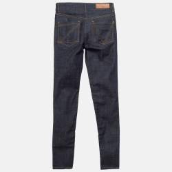 Pre Owned Zadig & Voltaire Navy Blue Denim Skinny Jeans S Waist 25"