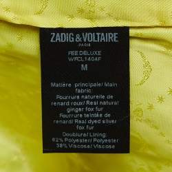 Zadig & Voltaire Deluxe Multicolor Dyed Fox Fur Fee Vest M