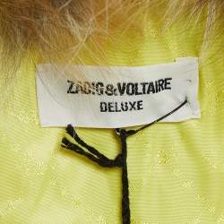 Zadig & Voltaire Deluxe Multicolor Dyed Fox Fur Fee Vest M