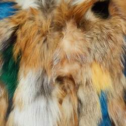 Zadig & Voltaire Deluxe Multicolor Dyed Fox Fur Fee Vest M