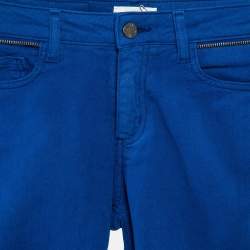 Zadig & Voltaire Blue Cotton Drill Skinny Eva Cher Jeans S Waist 25"