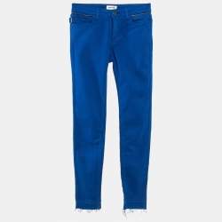 Zadig & Voltaire Blue Cotton Drill Skinny Eva Cher Jeans S Waist 25"