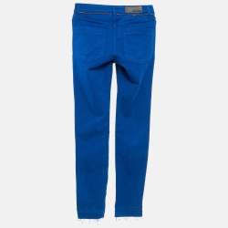 Zadig & Voltaire Blue Cotton Drill Skinny Eva Cher Jeans S Waist 25"