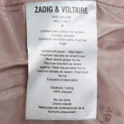 Zadig & Voltaire Deluxe Multicolor Dyed Fox Fur Fee Vest M