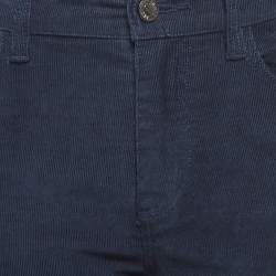 Pre Owned Zadig & Voltaire Blue Velour Corduroy Eva Skinny Jeans M Waist 30"