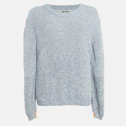 Zadig & Voltaire Blue Rib Knit Kennedy Cop Sweater M