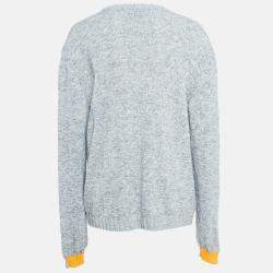 Zadig & Voltaire Blue Rib Knit Kennedy Cop Sweater M