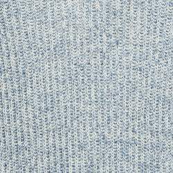 Zadig & Voltaire Blue Rib Knit Kennedy Cop Sweater M