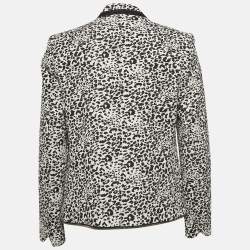 Pre Owned Zadig & Voltaire Deluxe Leopard Jacquard Vegam Blazer M