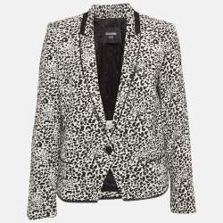 Pre Owned Zadig & Voltaire Deluxe Leopard Jacquard Vegam Blazer M
