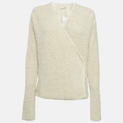 Zadig & Voltaire Cream Boucle Open Front Daphnee Cardigan M