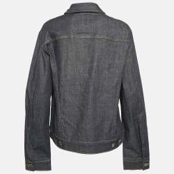 Zadig & Voltaire Blue Denim Button Front Jacket XL