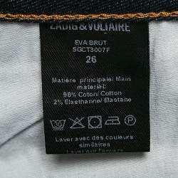 Pre Owned Zadig & Voltaire Indigo Blue Denim Jeans S Waist 26"
