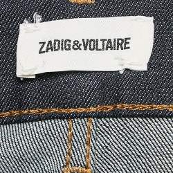 Pre Owned Zadig & Voltaire Indigo Blue Denim Jeans S Waist 26"
