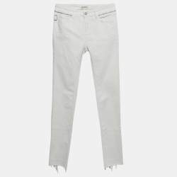 Zadig & Voltaire White Denim Skinny Eva Cher Jeans S Waist 25"