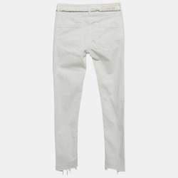 Zadig & Voltaire White Denim Skinny Eva Cher Jeans S Waist 25"