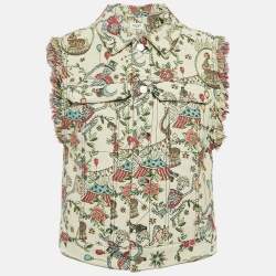 Zadig & Voltaire Multicolor Tapestry Kio Deluxe Vest L