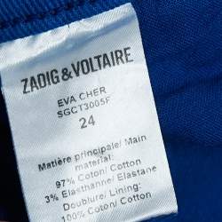 Pre Owned Zadig & Voltaire Blue Denim Eva Cher Jeans S Waist 26"
