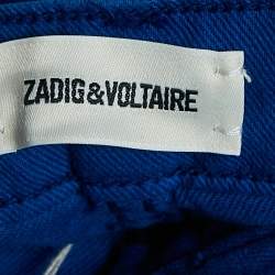 Pre Owned Zadig & Voltaire Blue Denim Eva Cher Jeans S Waist 26"