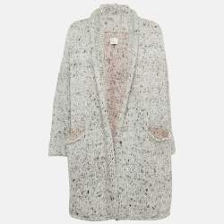 Zadig & Voltaire Grey Knit Open Front Cardigan XS/S