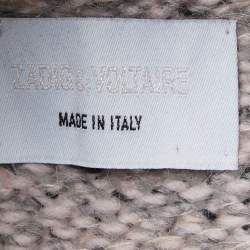 Zadig & Voltaire Grey Knit Open Front Cardigan XS/S