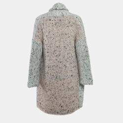 Pre Owned Zadig & Voltaire Grey Knit Open Front Cardigan XS/S