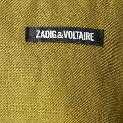 Pre Owned Zadig & Voltaire Green Cotton Drill Veryh Officer Blazer XL
