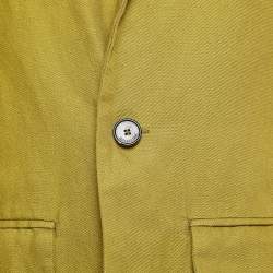 Pre Owned Zadig & Voltaire Green Cotton Drill Veryh Officer Blazer XL