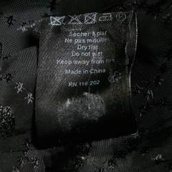 Pre Owned Zadig & Voltaire Dark Purple Embroidered Velvet Vadim Blazer M