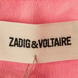 Zadig & Voltaire Pink Lace Trim Silk Camisole Top XS