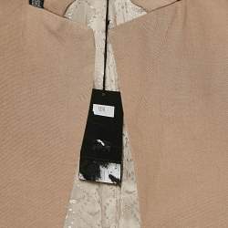Zadig & Voltaire Beige Gabardine Open Front Volly Bis Jacket M