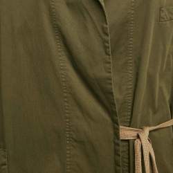Pre Owned Zadig & Voltaire Green Cotton Mac Militaire Jacket XS