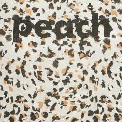 Zadig & Voltaire Beige Leopard Print Gauze Jersey Walk Oversized T-Shirt L