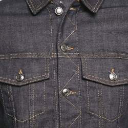 Zadig & Voltaire Blue Denim Button Front Base Brut Jacket XS